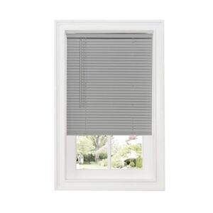 48 x 64 in. GII Deluxe Sundown Cordless Vinyl Room Darkening Mini Blinds, Gray